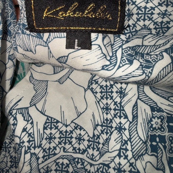 Kahulale’a Hawaii Floral Kimono Dress L - Picture 4 of 5